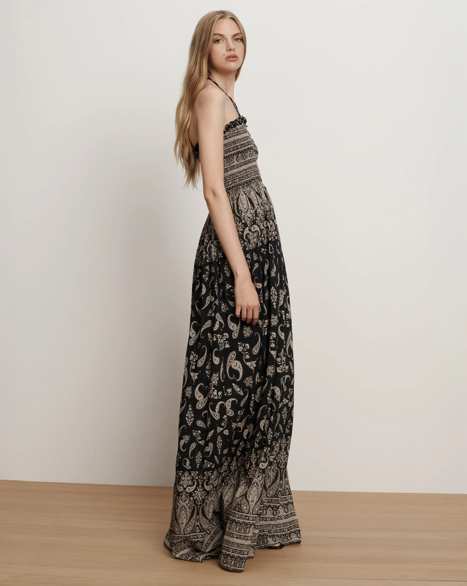 Ayanna Halter Maxi Dress sold by Veronica Beard product image thumbnail 3