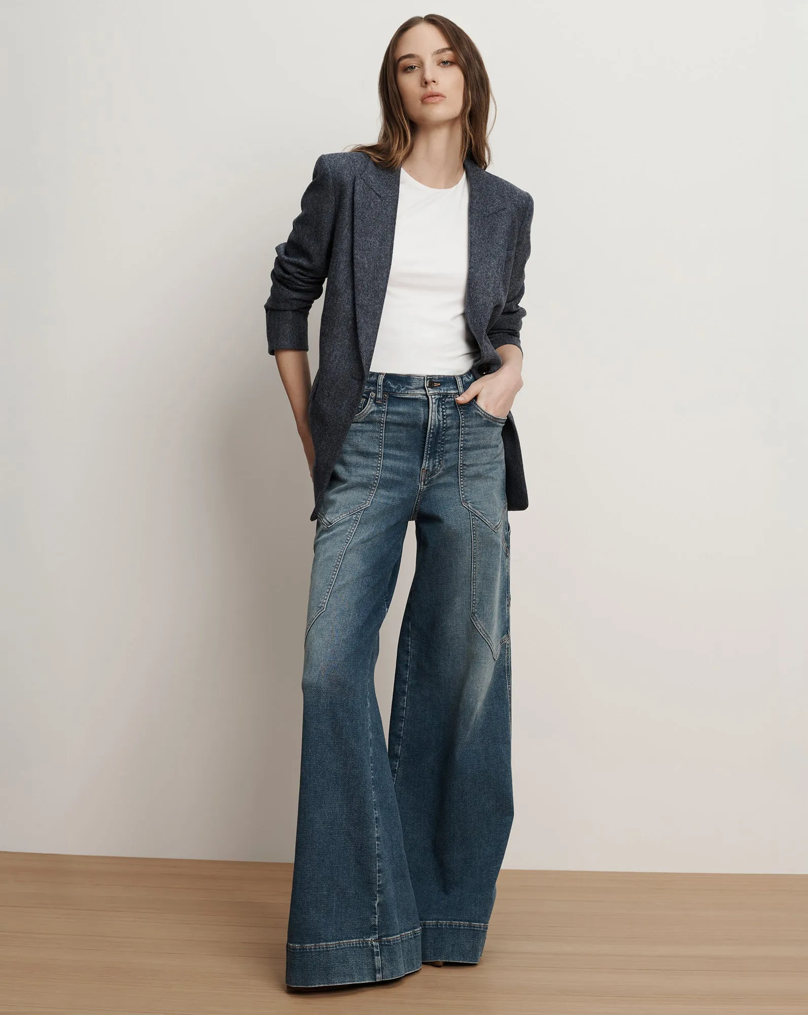 Vega Wool Dickey Jacket sold by Veronica Beard product image thumbnail 2