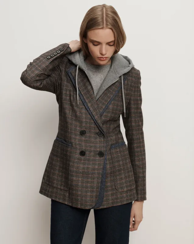 Hedi Plaid Dickey Jacket sold by Veronica Beard