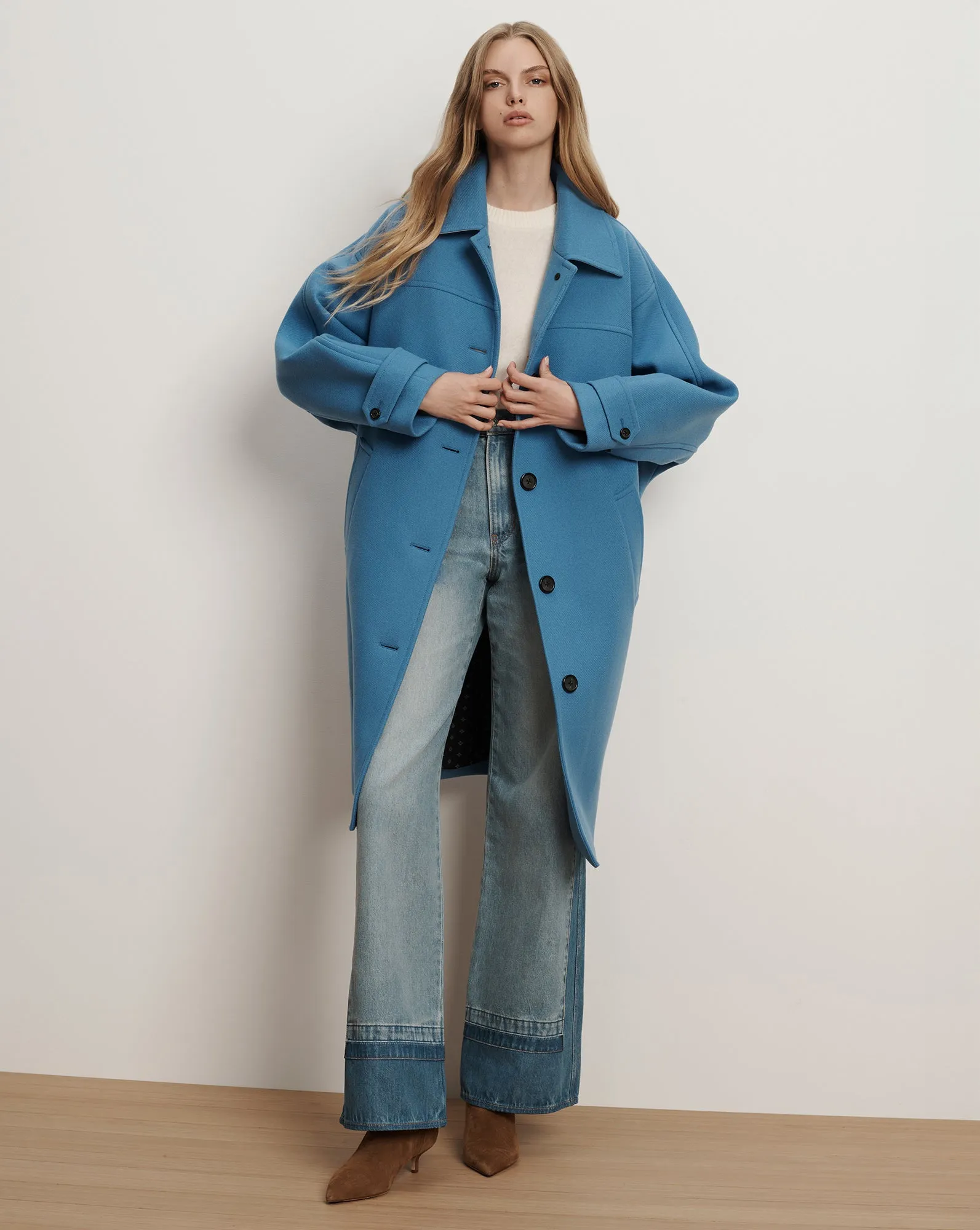 Laurent Cocoon Dickey Coat sold by Veronica Beard