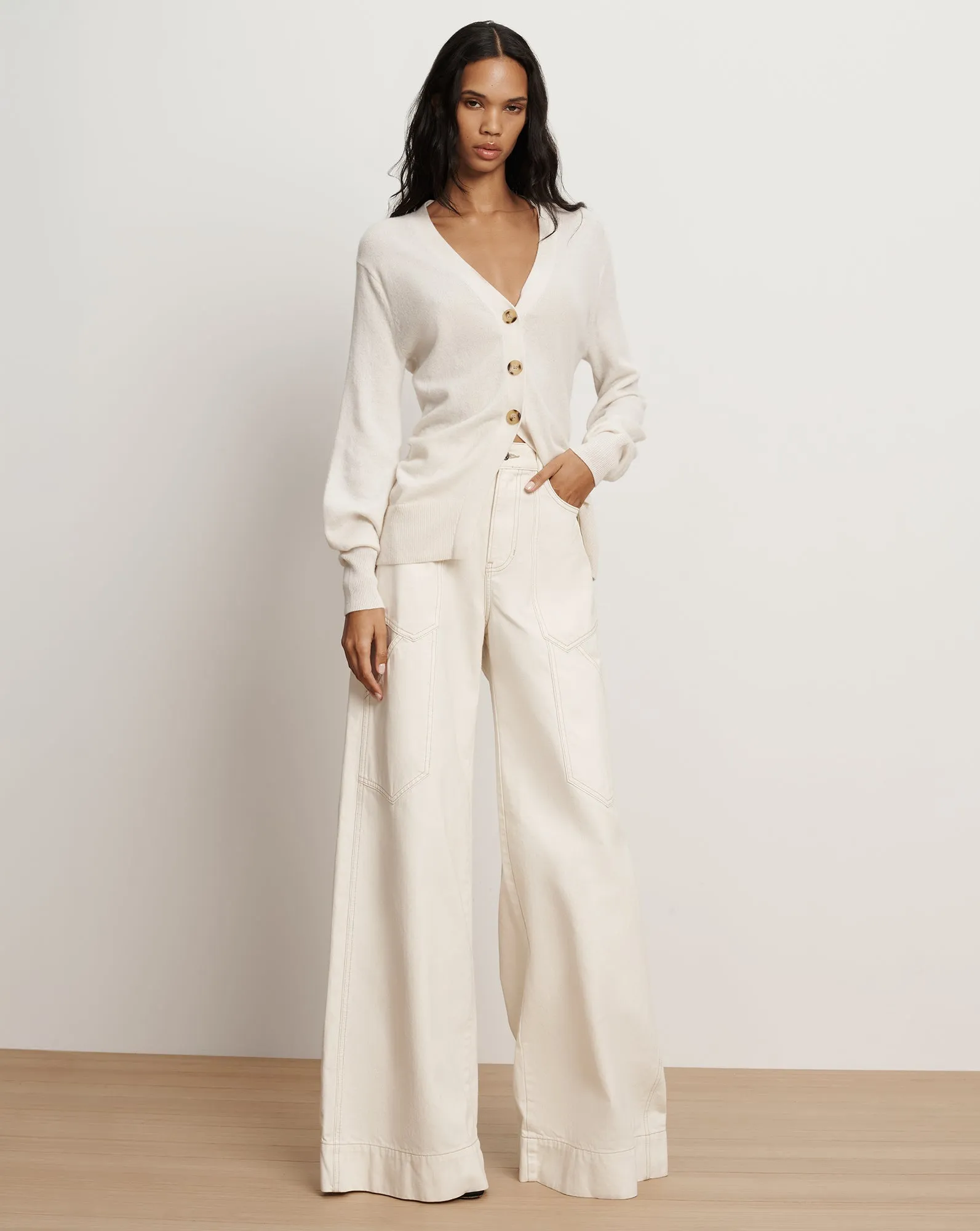 Lamotte Cashmere Cardigan sold by Veronica Beard product image thumbnail 2