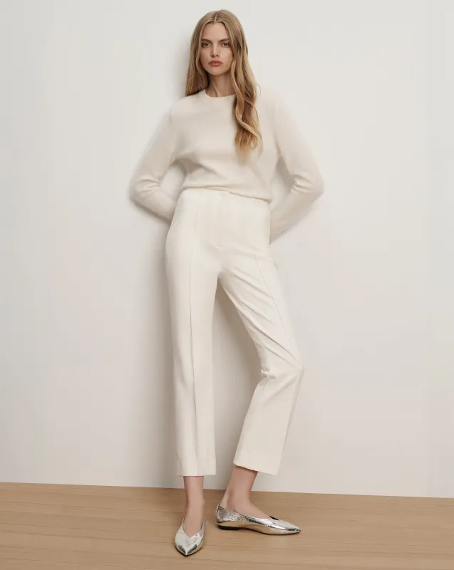 Kean Ponte Slim-Leg Pant sold by Veronica Beard