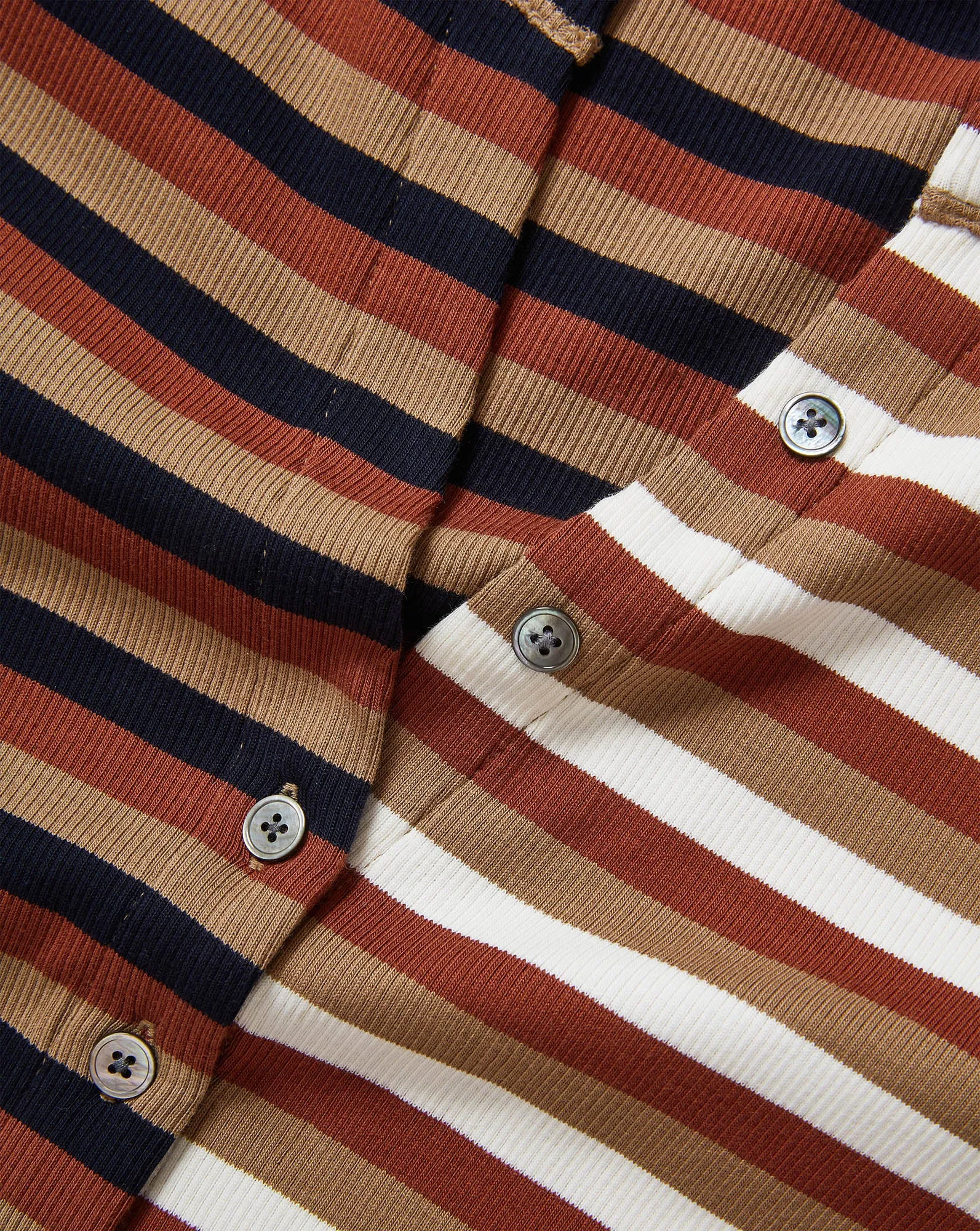 Dilia Striped Button-Down T-Shirt sold by Veronica Beard product image thumbnail 3