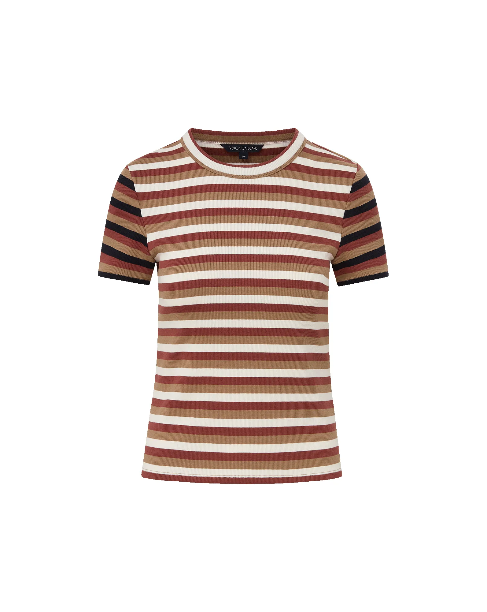 Pruitt Striped Ribbed T-Shirt sold by Veronica Beard product image thumbnail 5