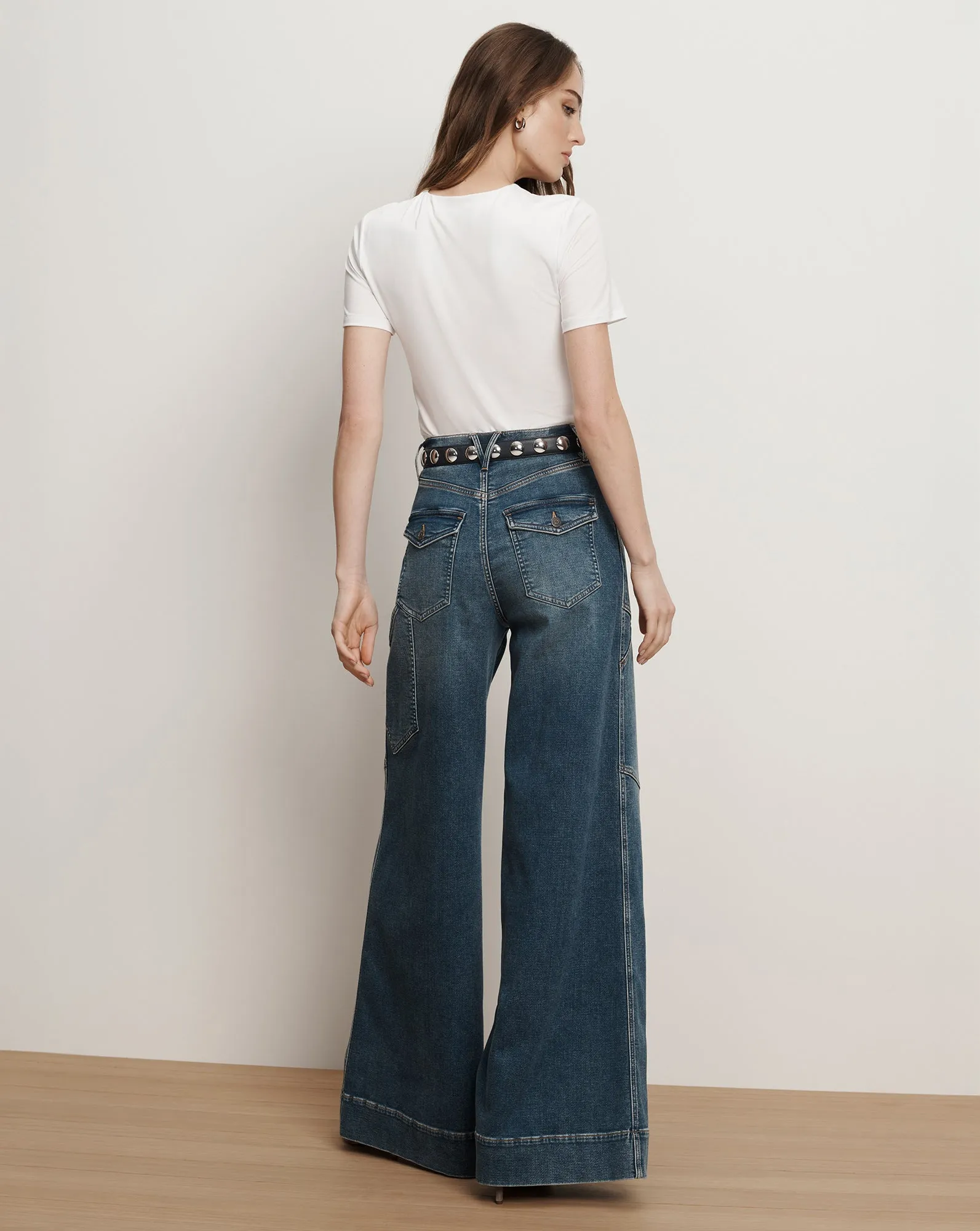 Freddy Wide-Leg Cargo Jean sold by Veronica Beard product image thumbnail 5