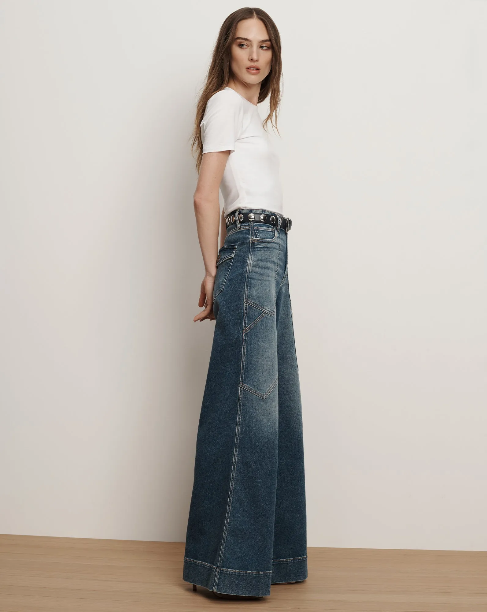 Freddy Wide-Leg Cargo Jean sold by Veronica Beard product image thumbnail 3