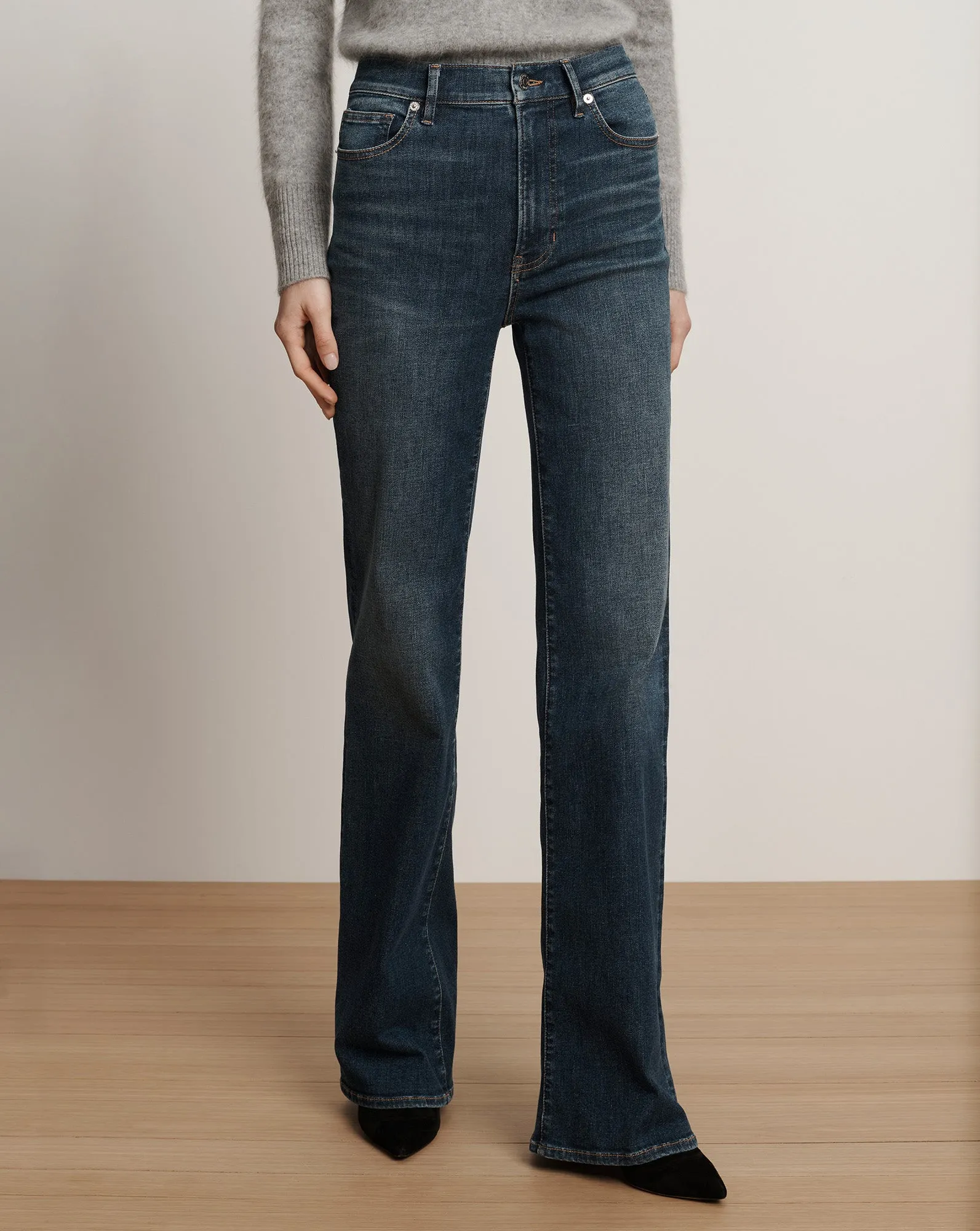 Crosbie Slim Wide-Leg Jean sold by Veronica Beard product image thumbnail 2