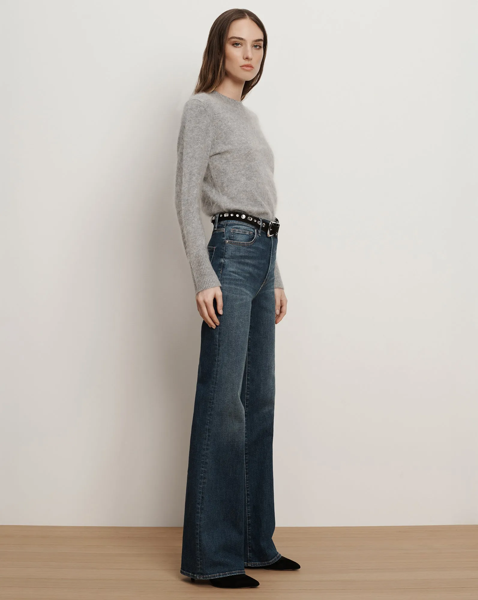 Crosbie Slim Wide-Leg Jean sold by Veronica Beard product image thumbnail 3