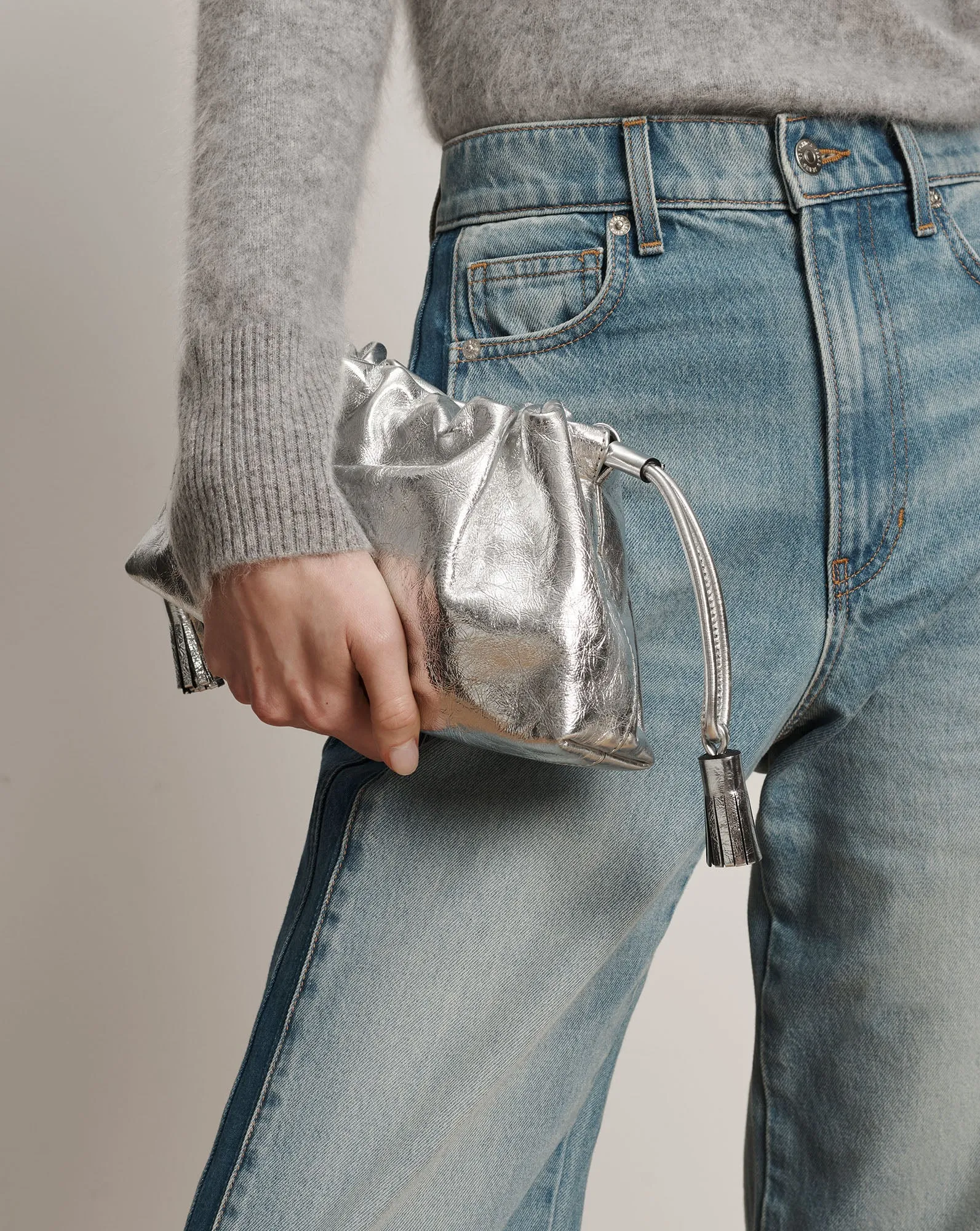 Small Metallic Veronica Beard Stash Bag sold by Veronica Beard product image thumbnail 2