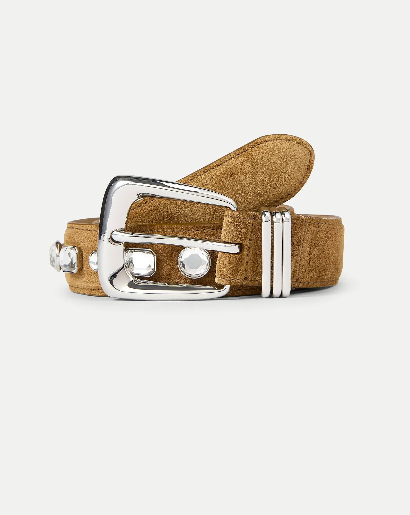 Arch Suede Embellished Belt sold by Veronica Beard product image thumbnail 3