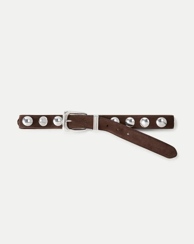 Arch Suede Studded Belt sold by Veronica Beard