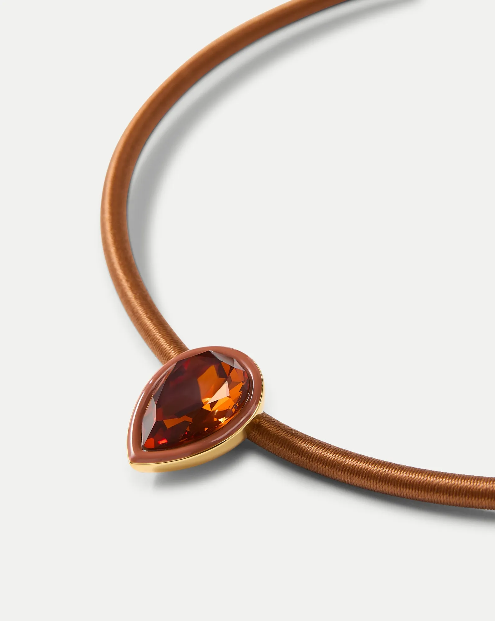 Brown Cord Pendant Necklace sold by Veronica Beard product image thumbnail 3