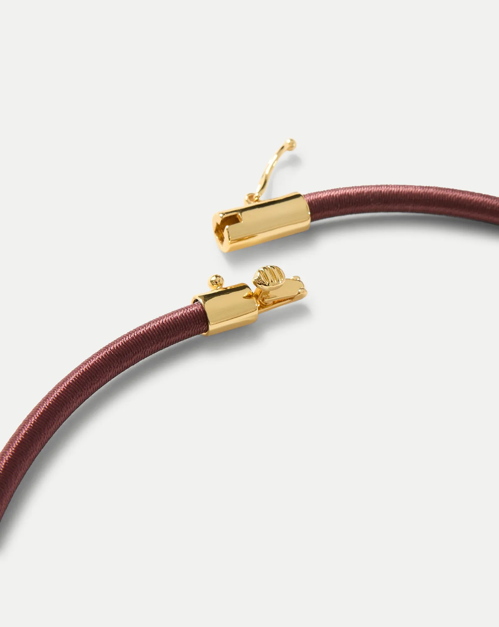 Burgundy Cord Pendant Necklace sold by Veronica Beard product image thumbnail 4