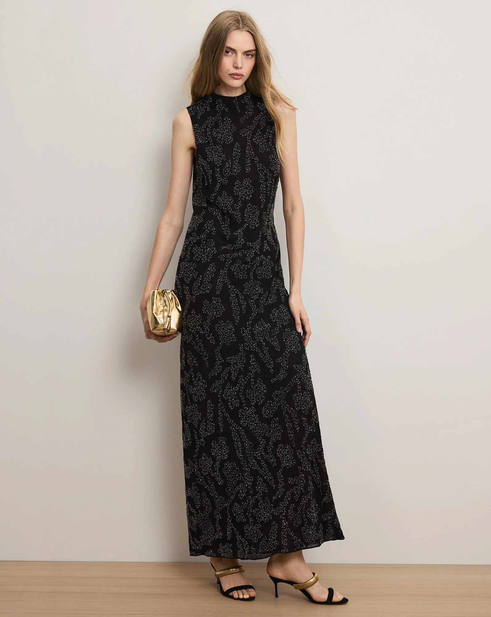 Sylven Beaded Maxi Dress sold by Veronica Beard
