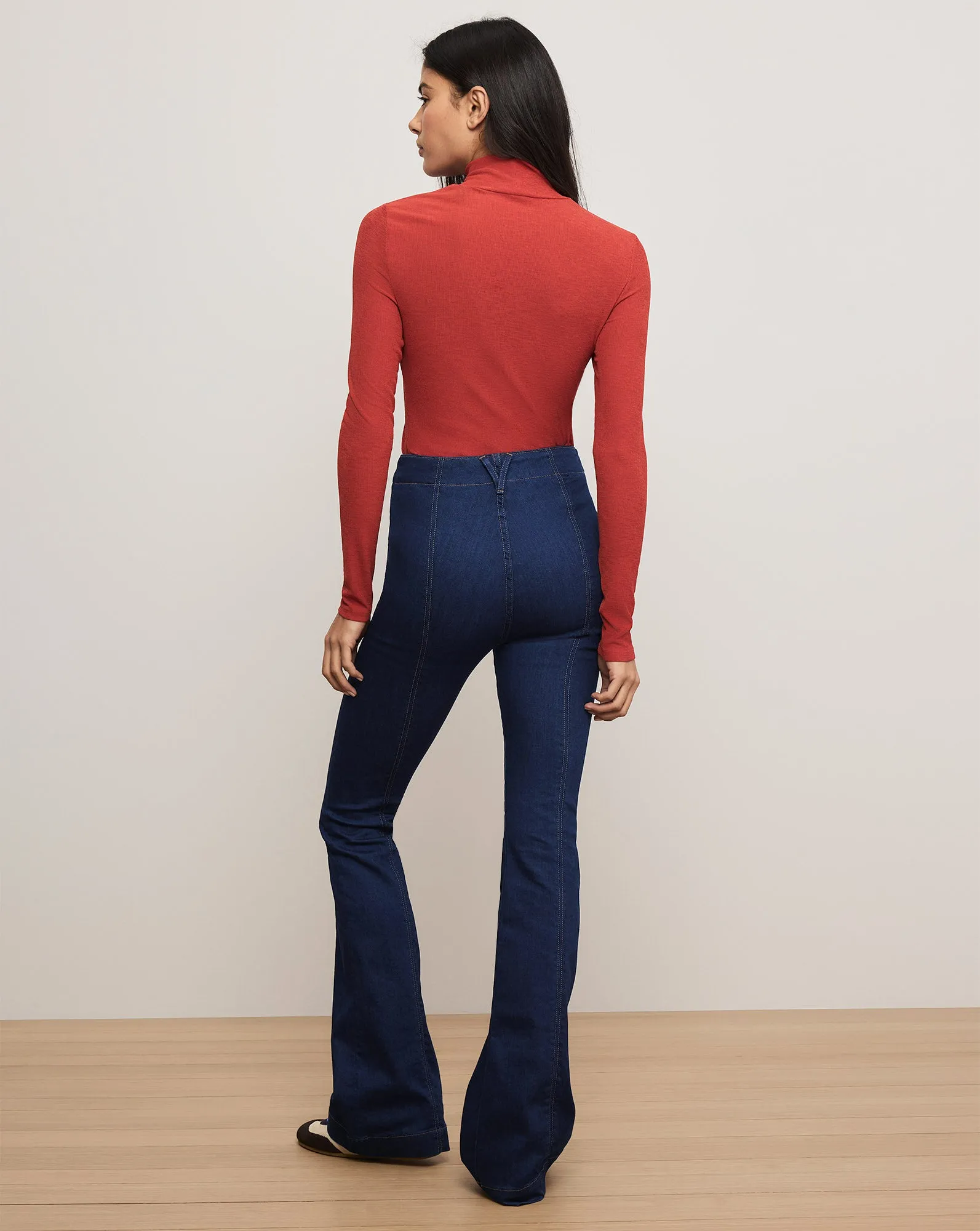 Beverly Skinny-Flare Trouser Jean sold by Veronica Beard product image thumbnail 5