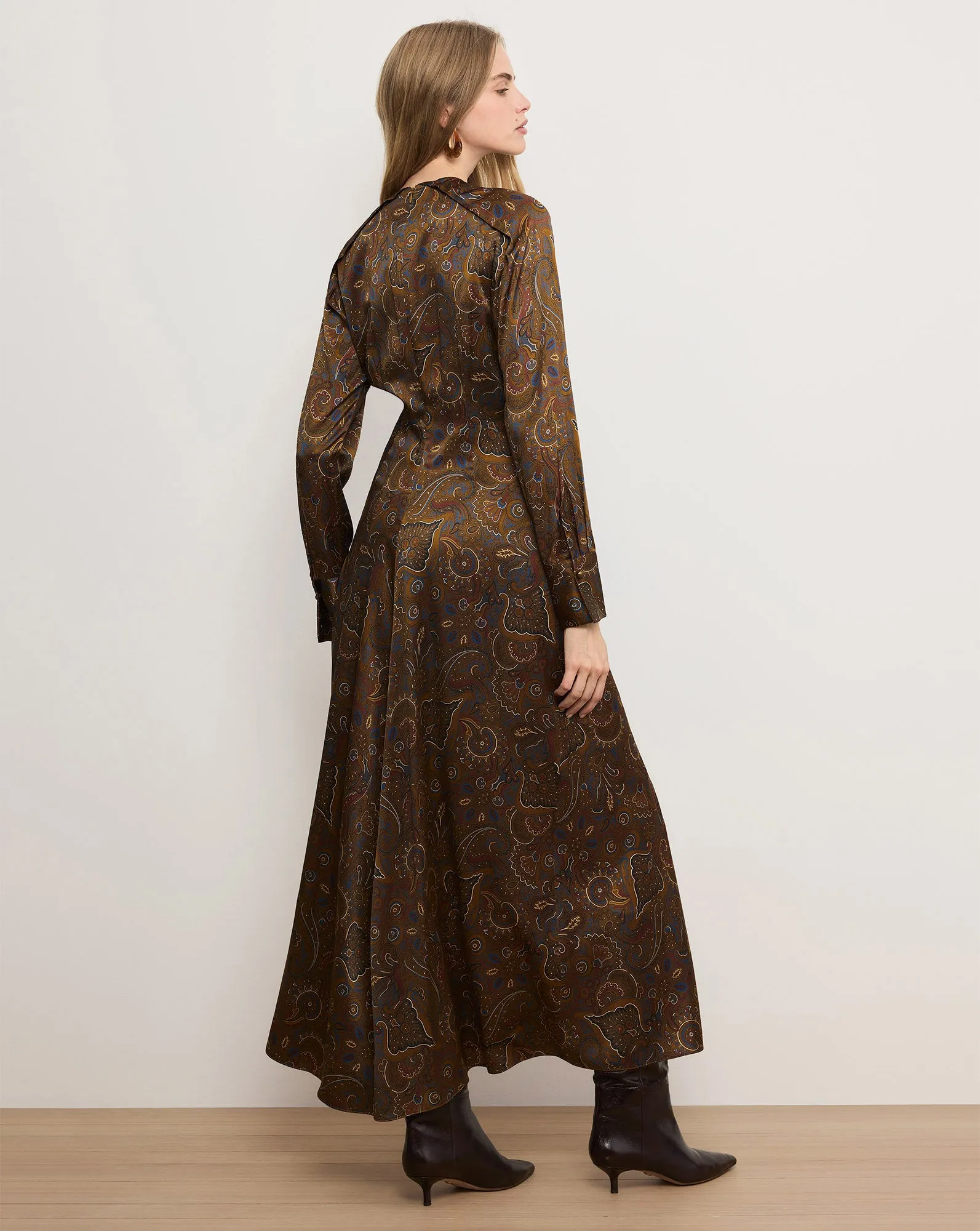 Irma Stretch-Silk Midi Dress sold by Veronica Beard product image thumbnail 3