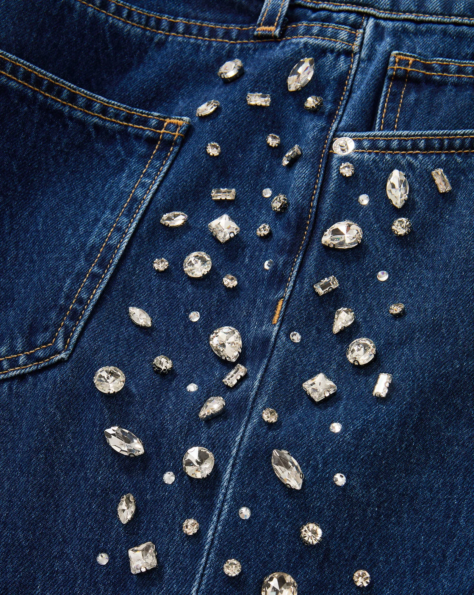 Kasey Embellished Wide-Leg Jean sold by Veronica Beard product image thumbnail 4