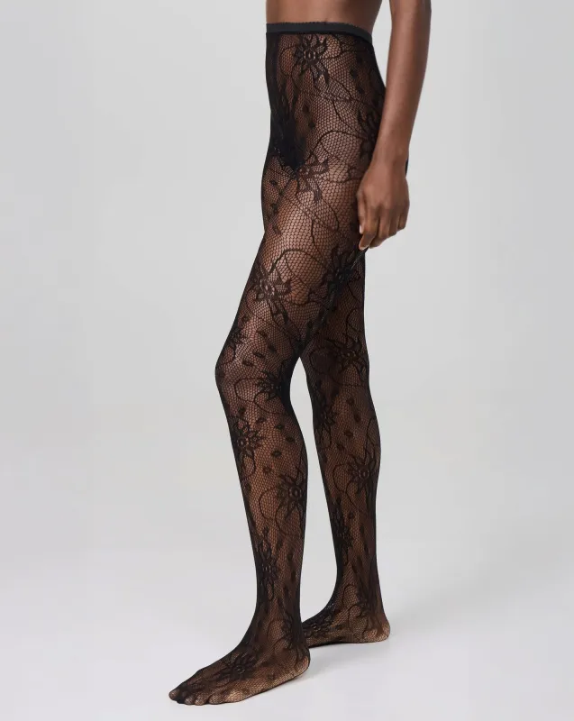 Floral Lace Tights sold by Veronica Beard
