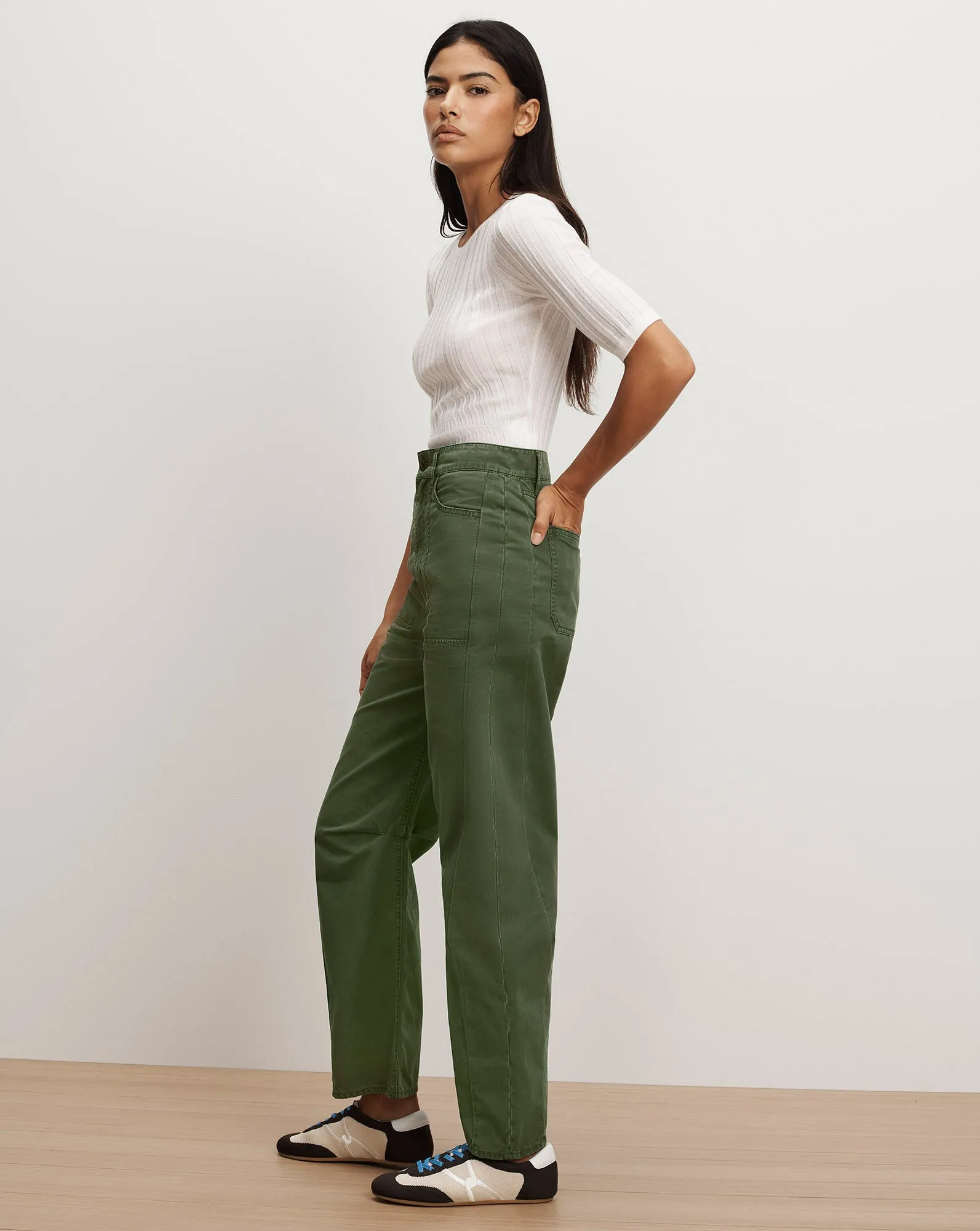 Sloan Barrel Pant sold by Veronica Beard product image thumbnail 3