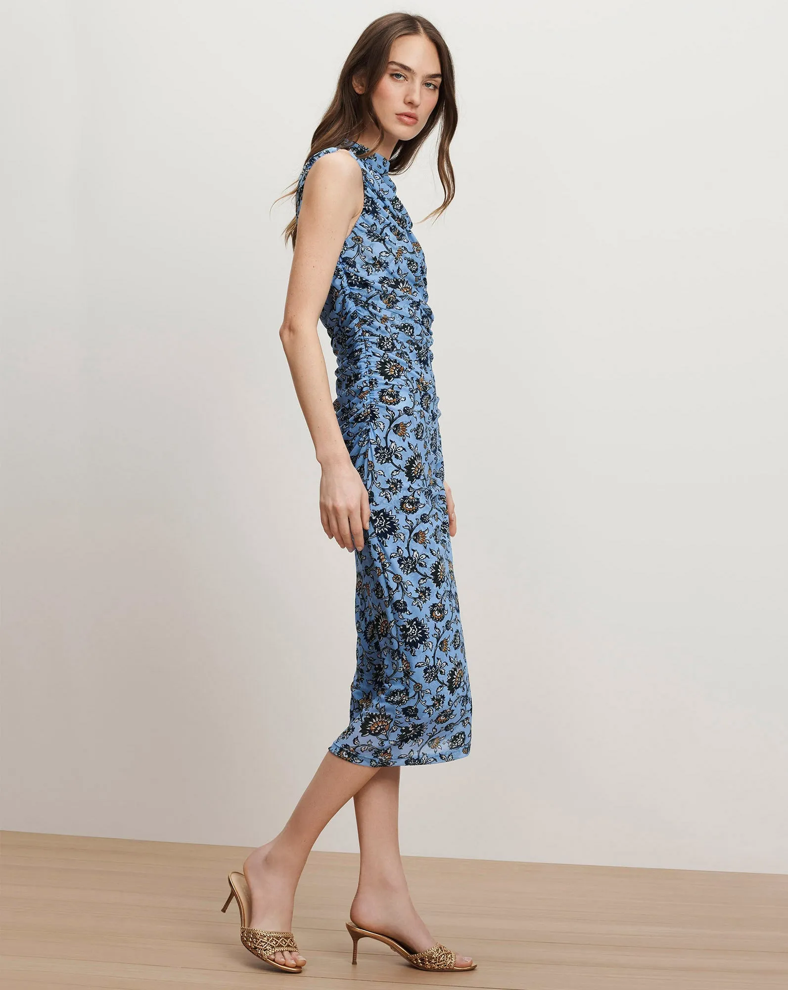 Sylviani Floral Midi Dress sold by Veronica Beard product image thumbnail 2