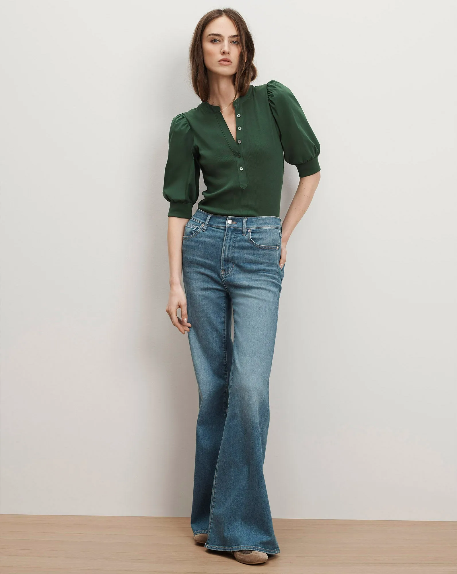 Coralee Puff-Sleeve Top sold by Veronica Beard product image thumbnail 2