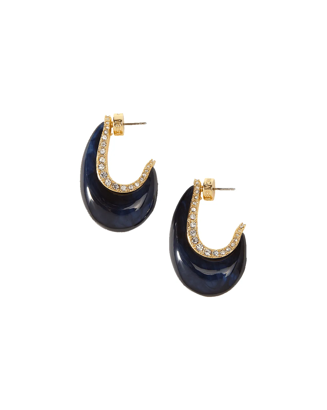 Resin J-Hoop Earring sold by Veronica Beard product image thumbnail 5