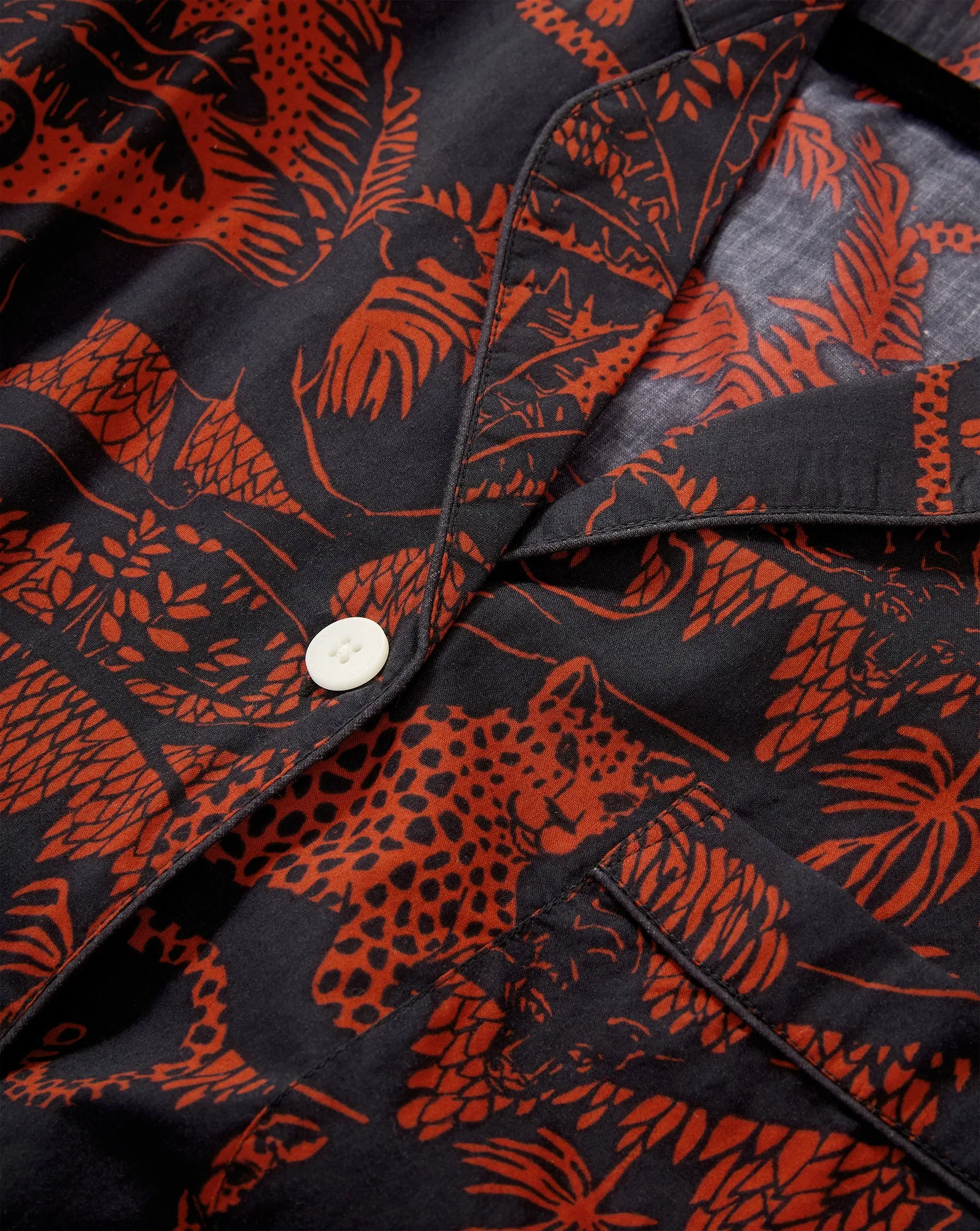 Short-Sleeve Cotton Pajama Set sold by Veronica Beard product image thumbnail 2