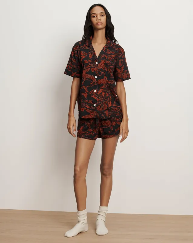 Short-Sleeve Cotton Pajama Set sold by Veronica Beard