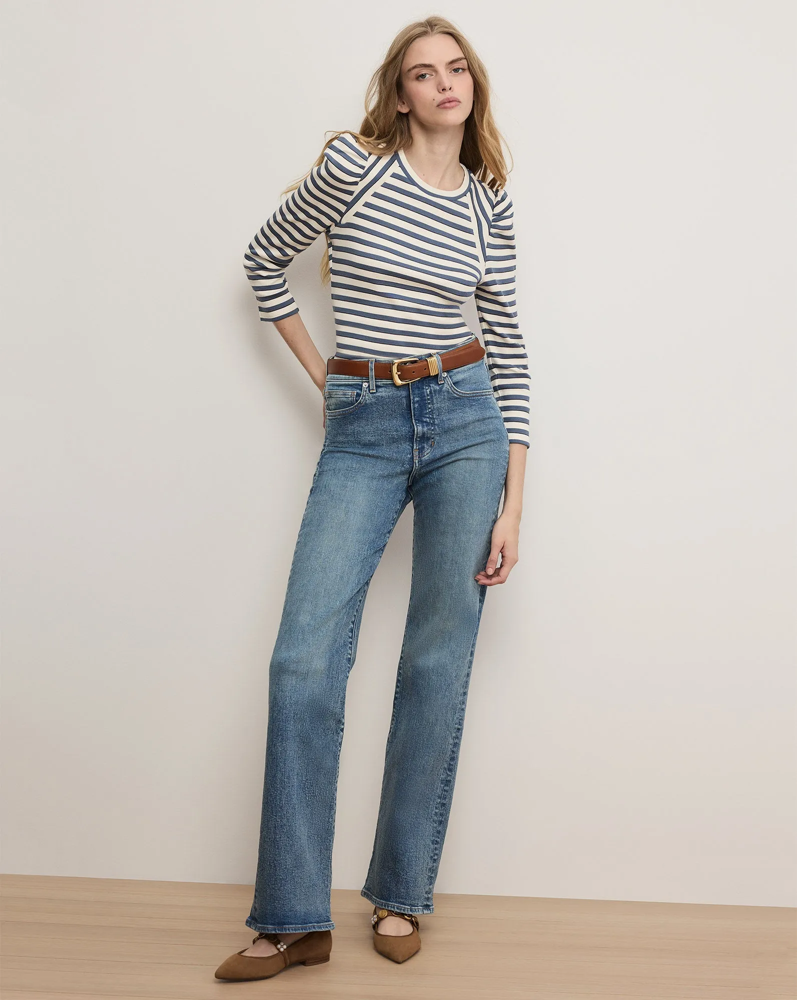 Delano Puff-Sleeve T-Shirt sold by Veronica Beard product image thumbnail 2