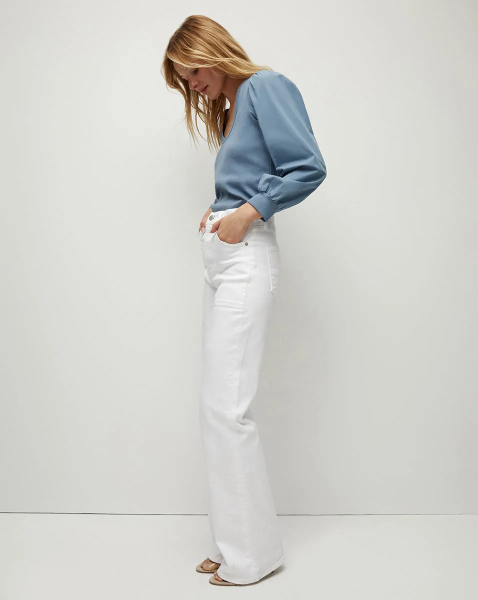 Anabel Puff-Sleeve Top sold by Veronica Beard product image thumbnail 4