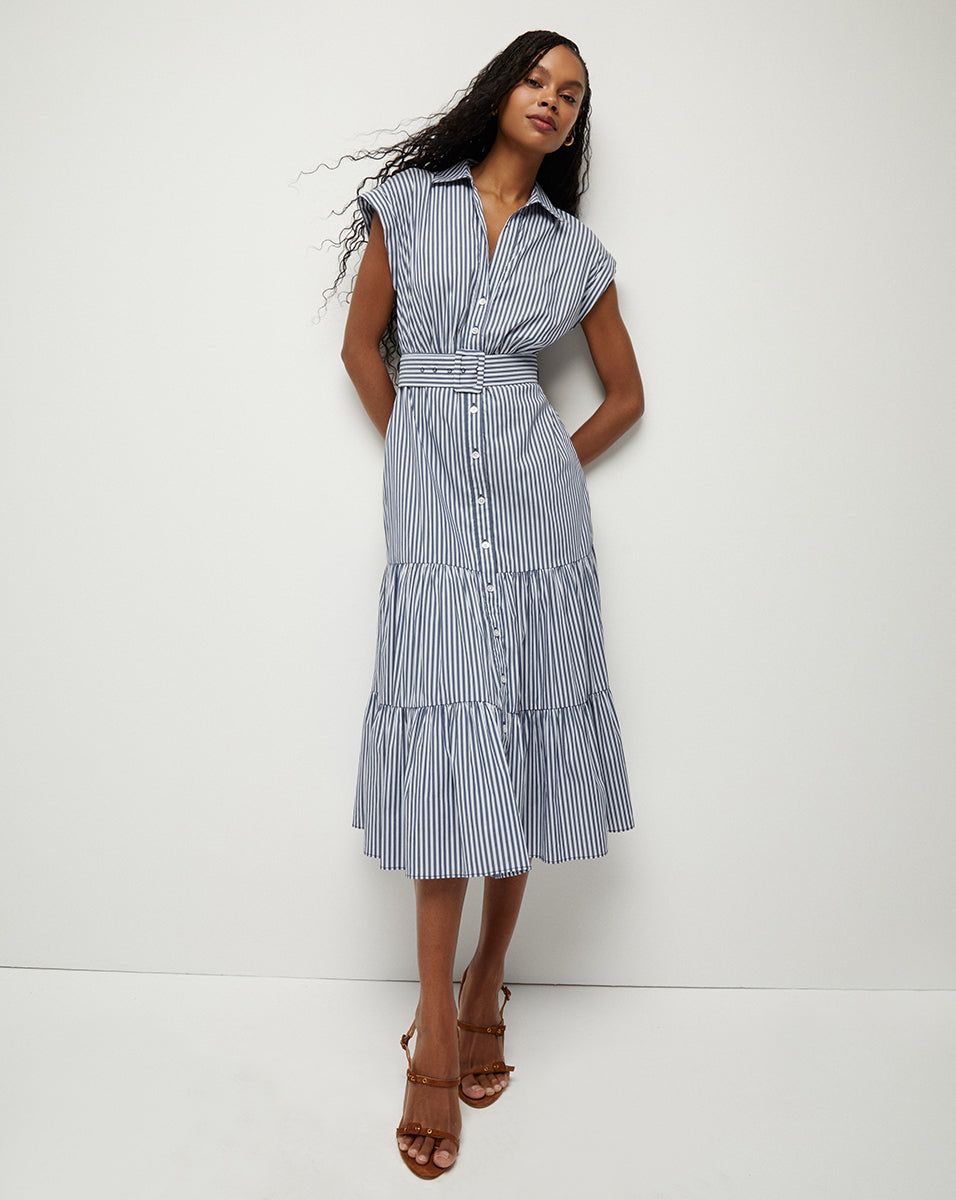 Vanessa Striped Dress sold by Veronica Beard product image thumbnail 2