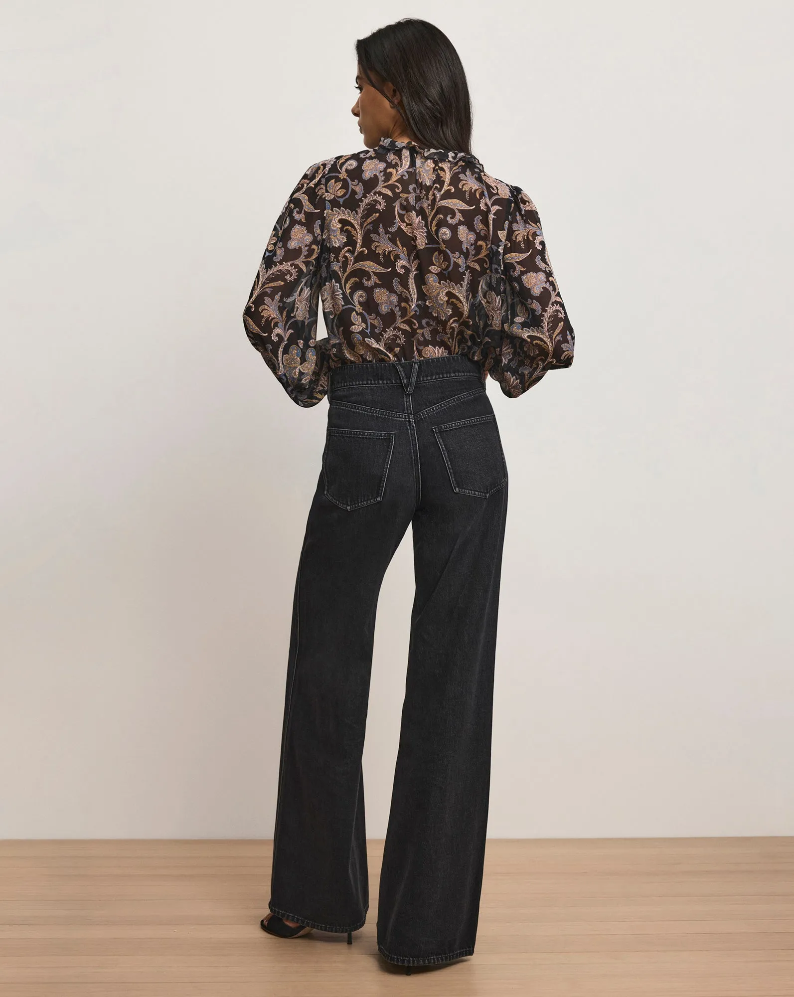 Hickory Paisley Blouse sold by Veronica Beard product image thumbnail 4