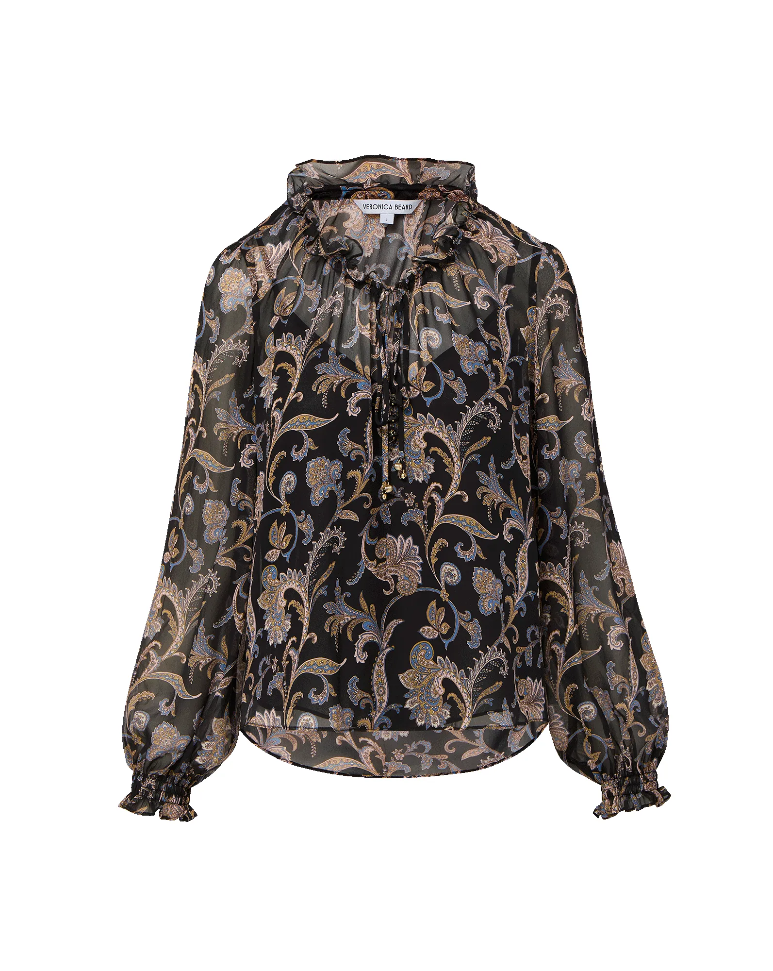 Hickory Paisley Blouse sold by Veronica Beard product image thumbnail 5