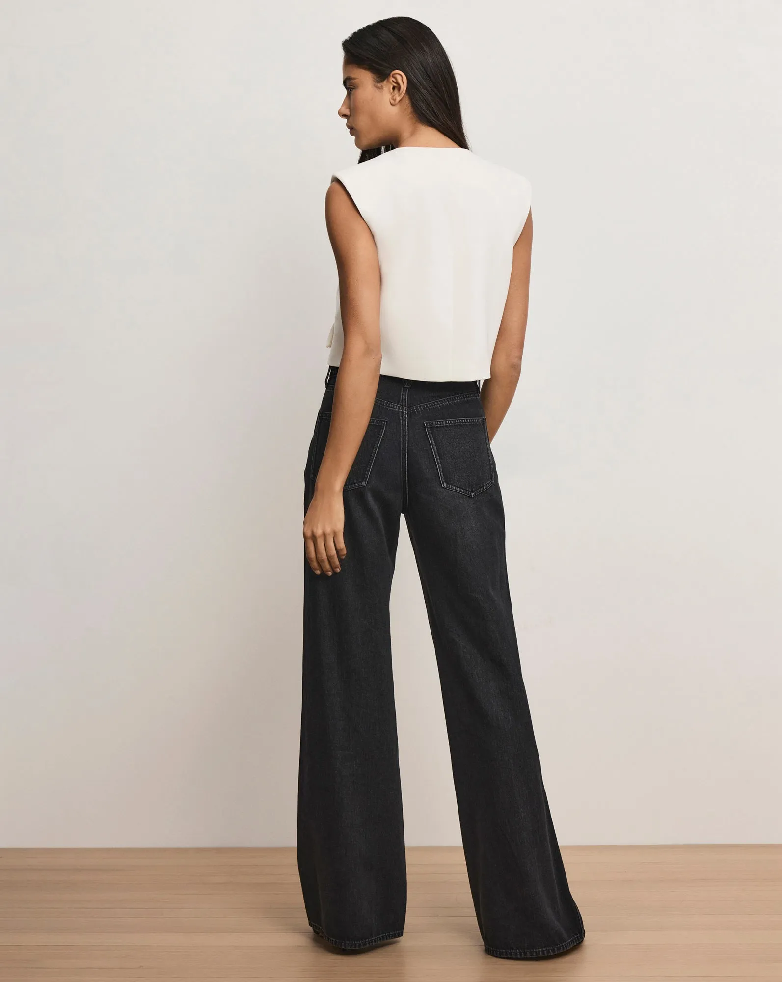 Cliffwood Cropped Vest sold by Veronica Beard product image thumbnail 4