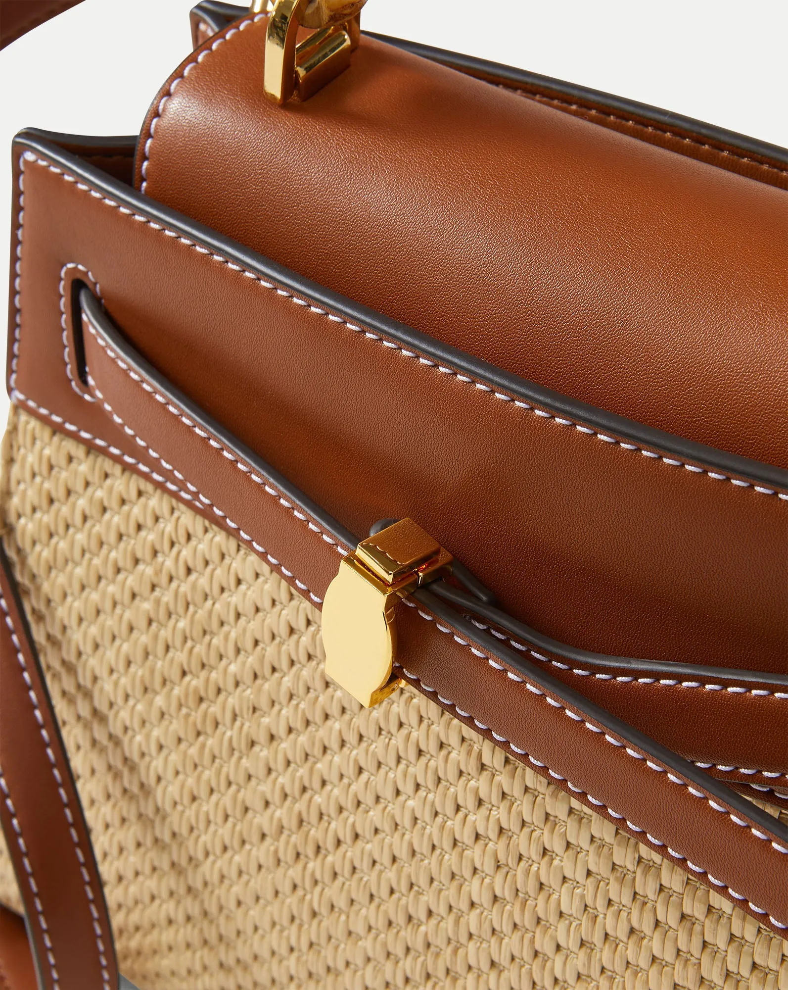 Veronica Beard Raffia Dash Top-Handle Bag sold by Veronica Beard product image thumbnail 3