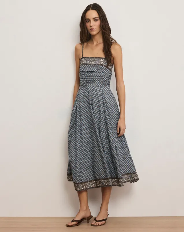 Lana Scarf-Print Midi Dress sold by Veronica Beard