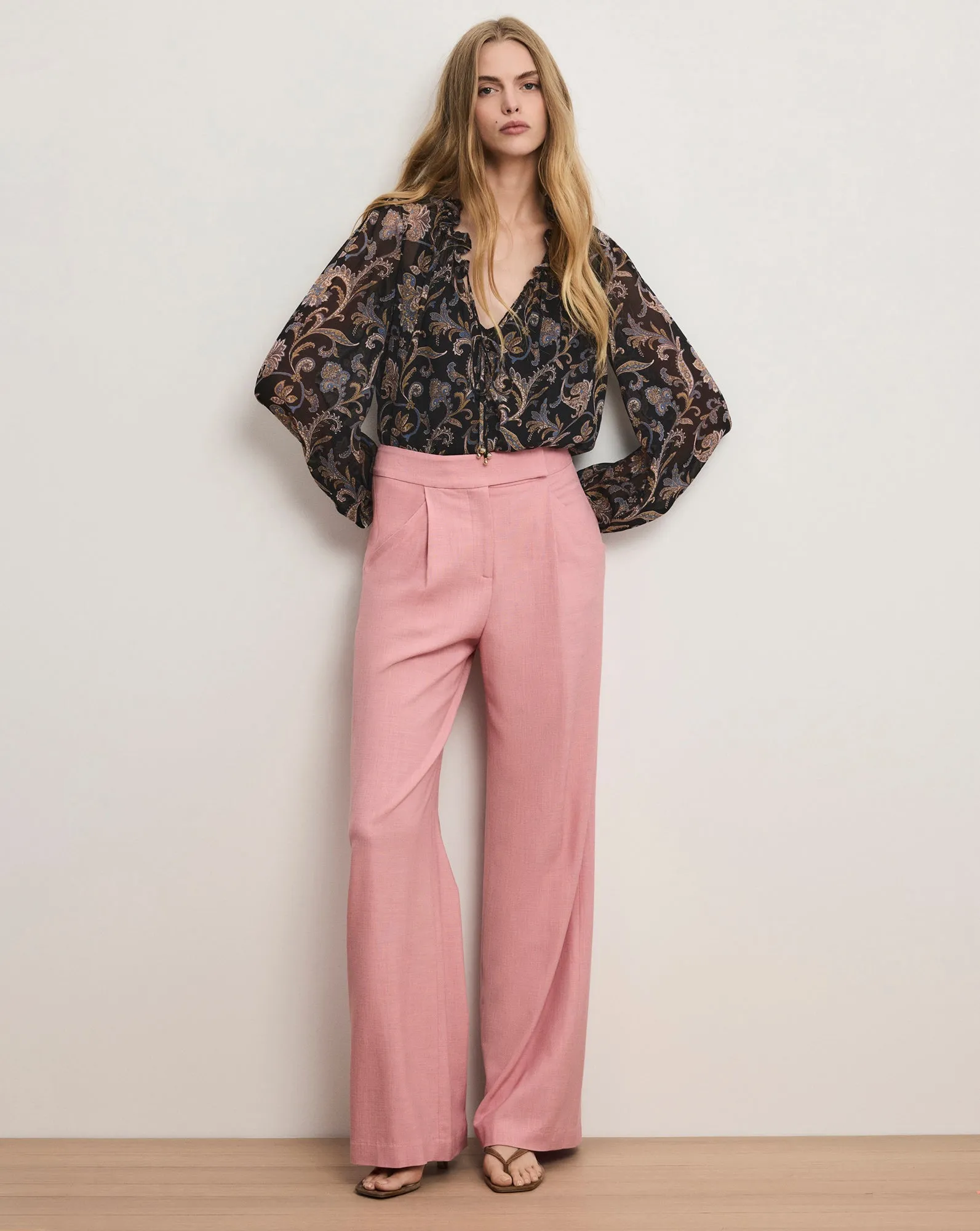 Marbeau Wide-Leg Pant sold by Veronica Beard product image thumbnail 3