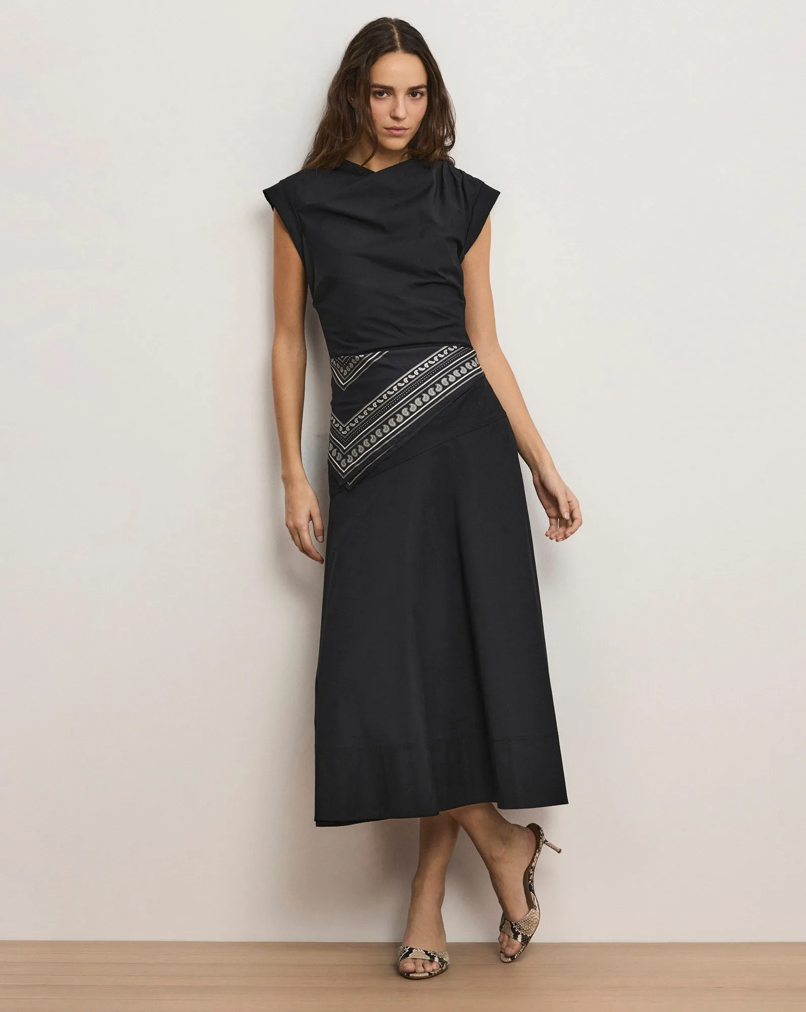 Lisette Cotton Poplin Midi Dress sold by Veronica Beard product image thumbnail 2