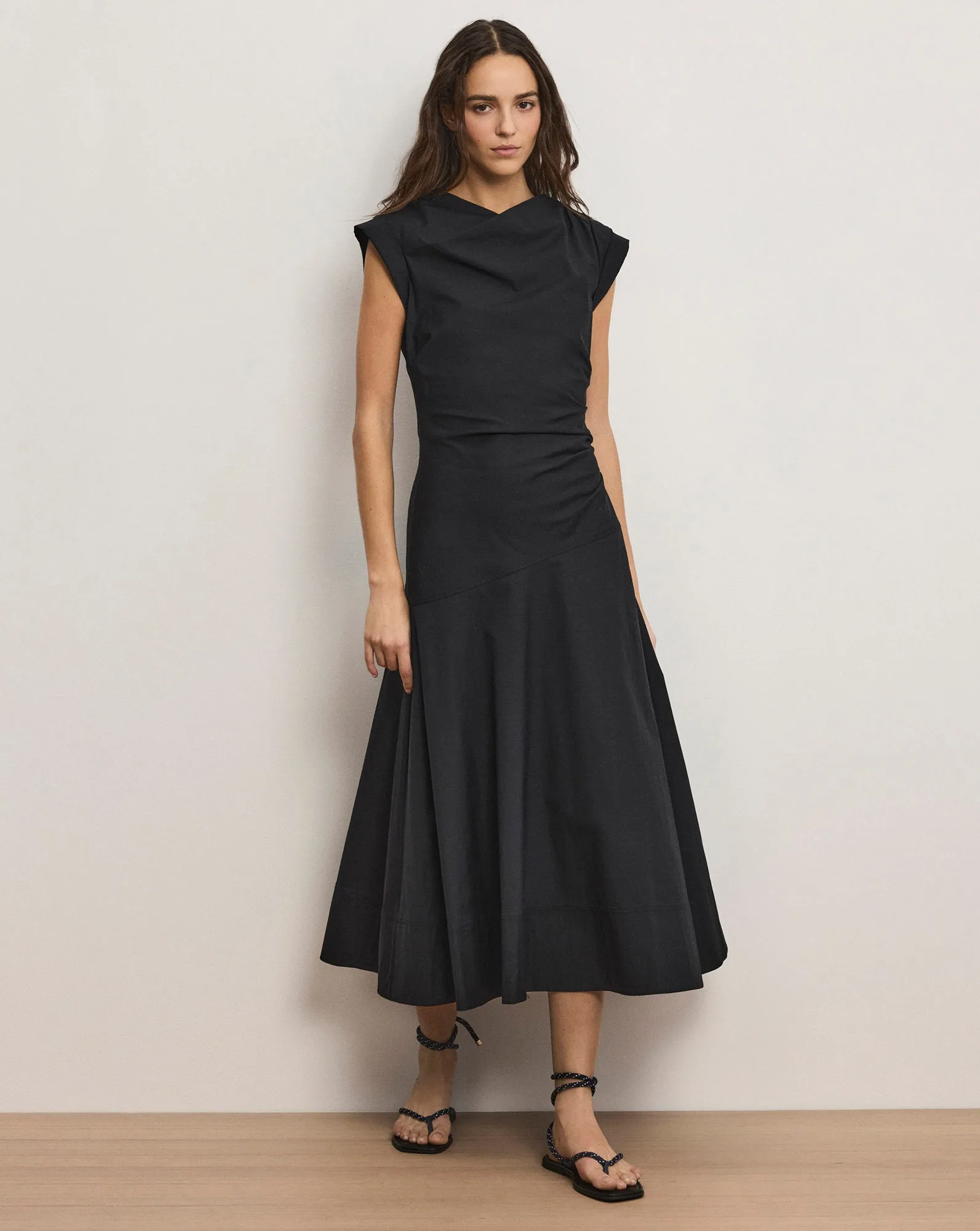 Lisette Cotton Poplin Midi Dress sold by Veronica Beard product image thumbnail 3
