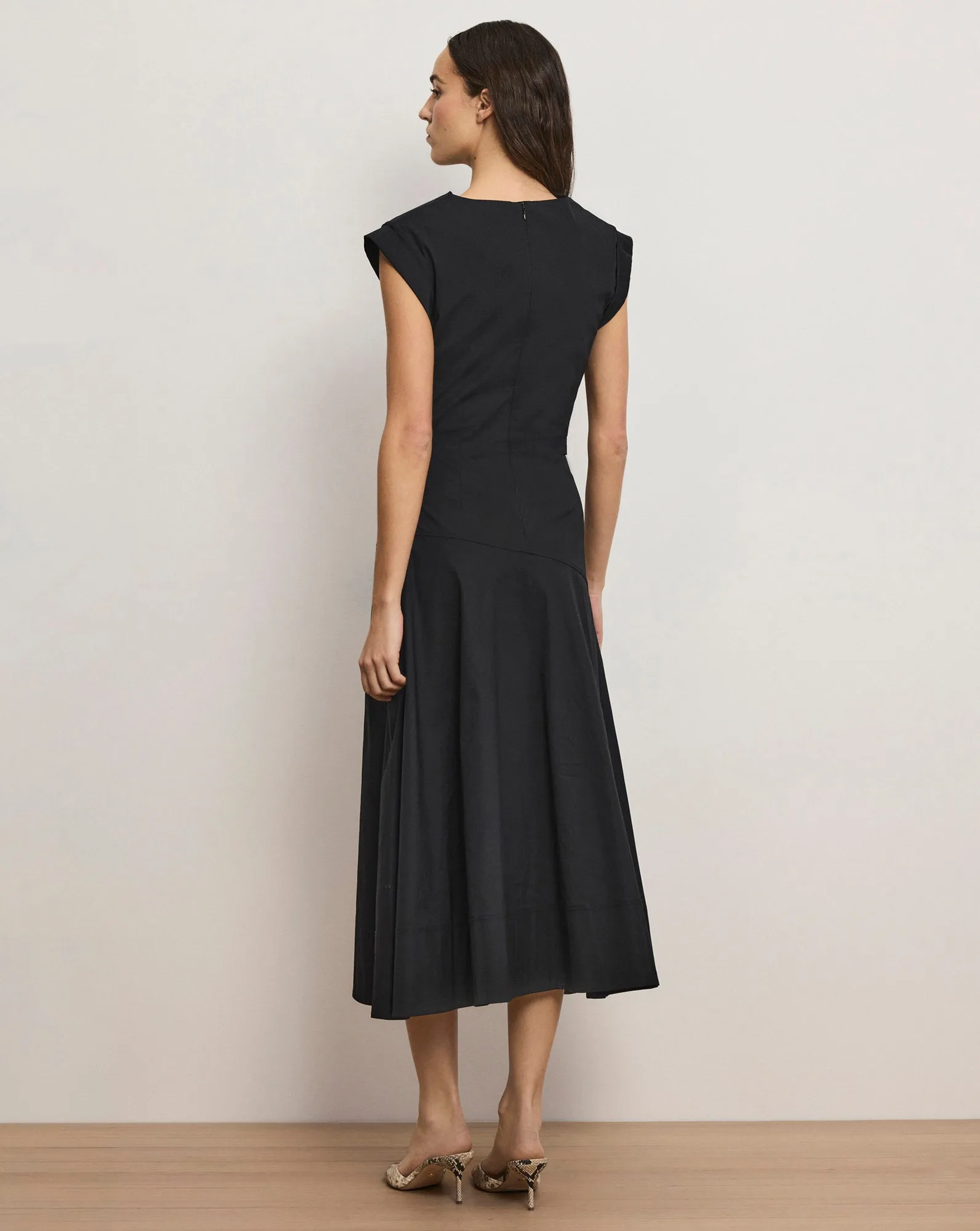 Lisette Cotton Poplin Midi Dress sold by Veronica Beard product image thumbnail 5