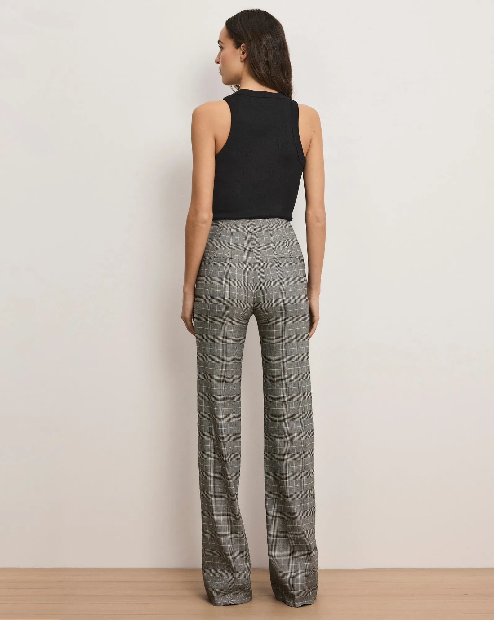 Jude Linen Wide-Leg Pant sold by Veronica Beard product image thumbnail 4