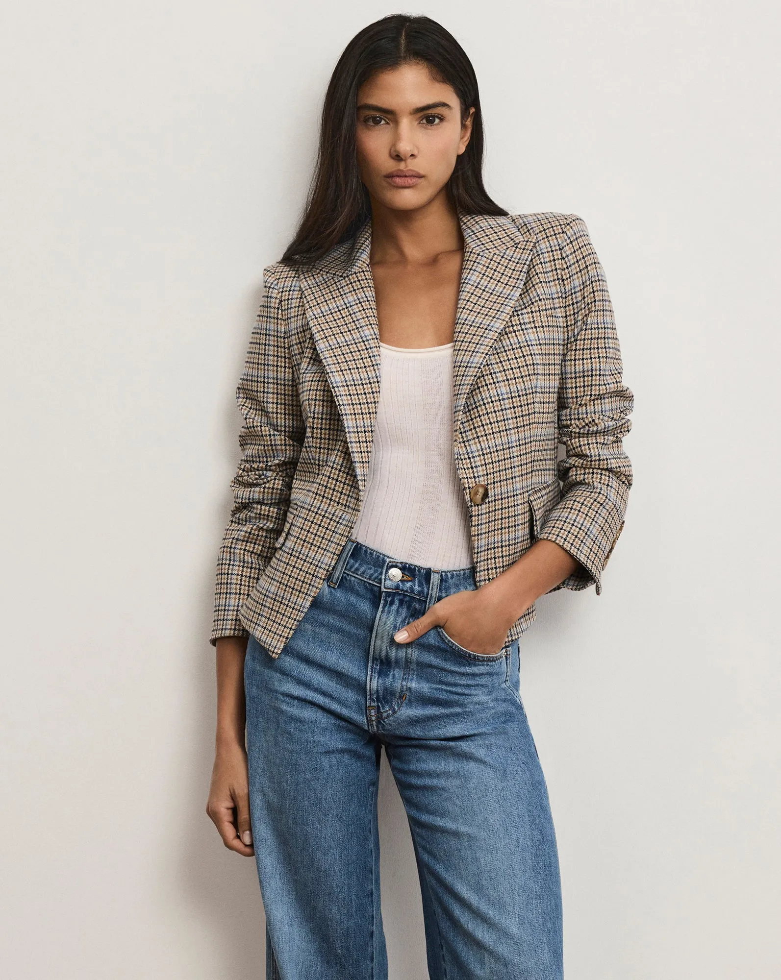Hosanna Plaid Dickey Jacket sold by Veronica Beard