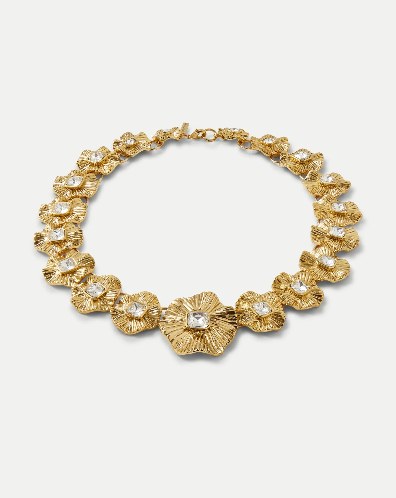 Gold Floral Statement Necklace sold by Veronica Beard product image thumbnail 2