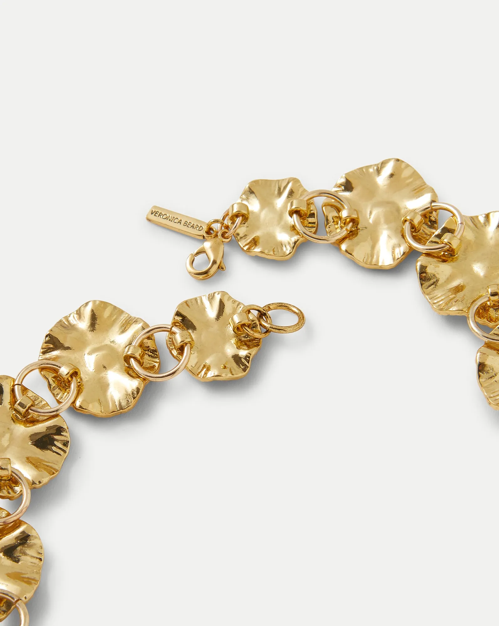 Gold Floral Statement Necklace sold by Veronica Beard product image thumbnail 5