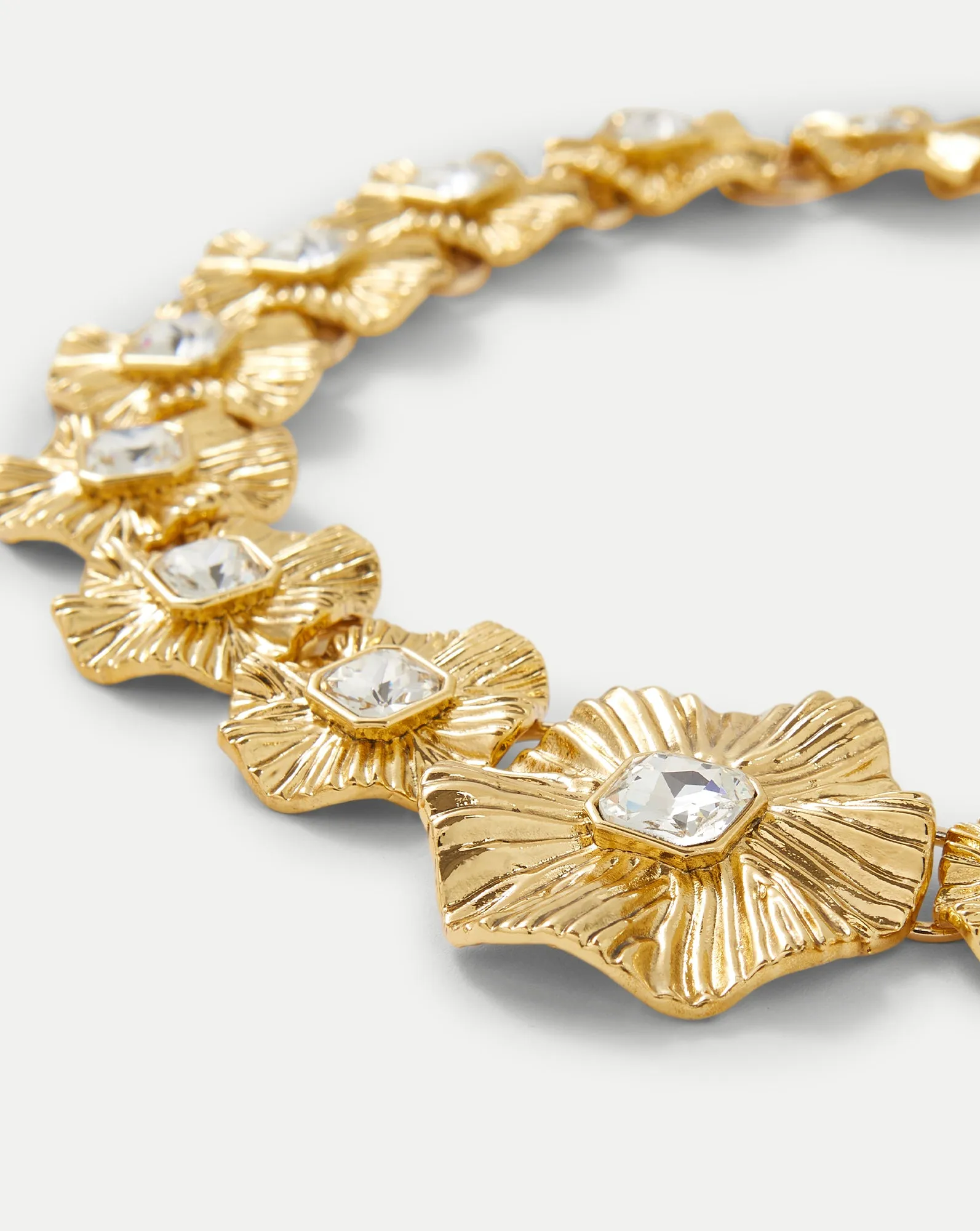 Gold Floral Statement Necklace sold by Veronica Beard product image thumbnail 3