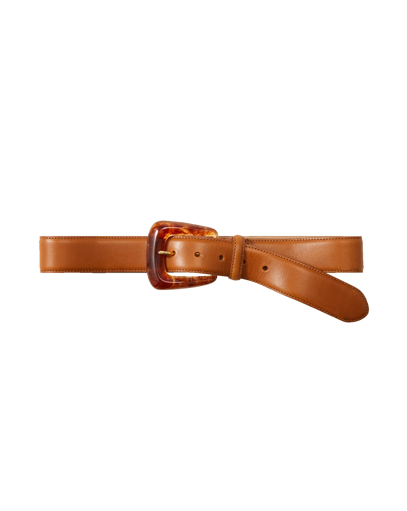 Arch Resin-Buckle Leather Belt sold by Veronica Beard product image thumbnail 5