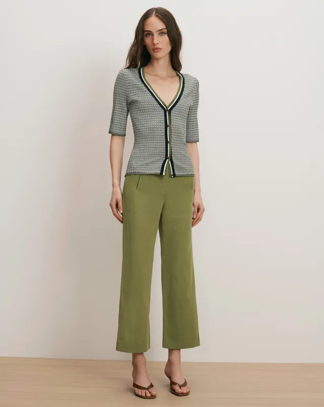 Dova Wide-Leg Linen Pant sold by Veronica Beard