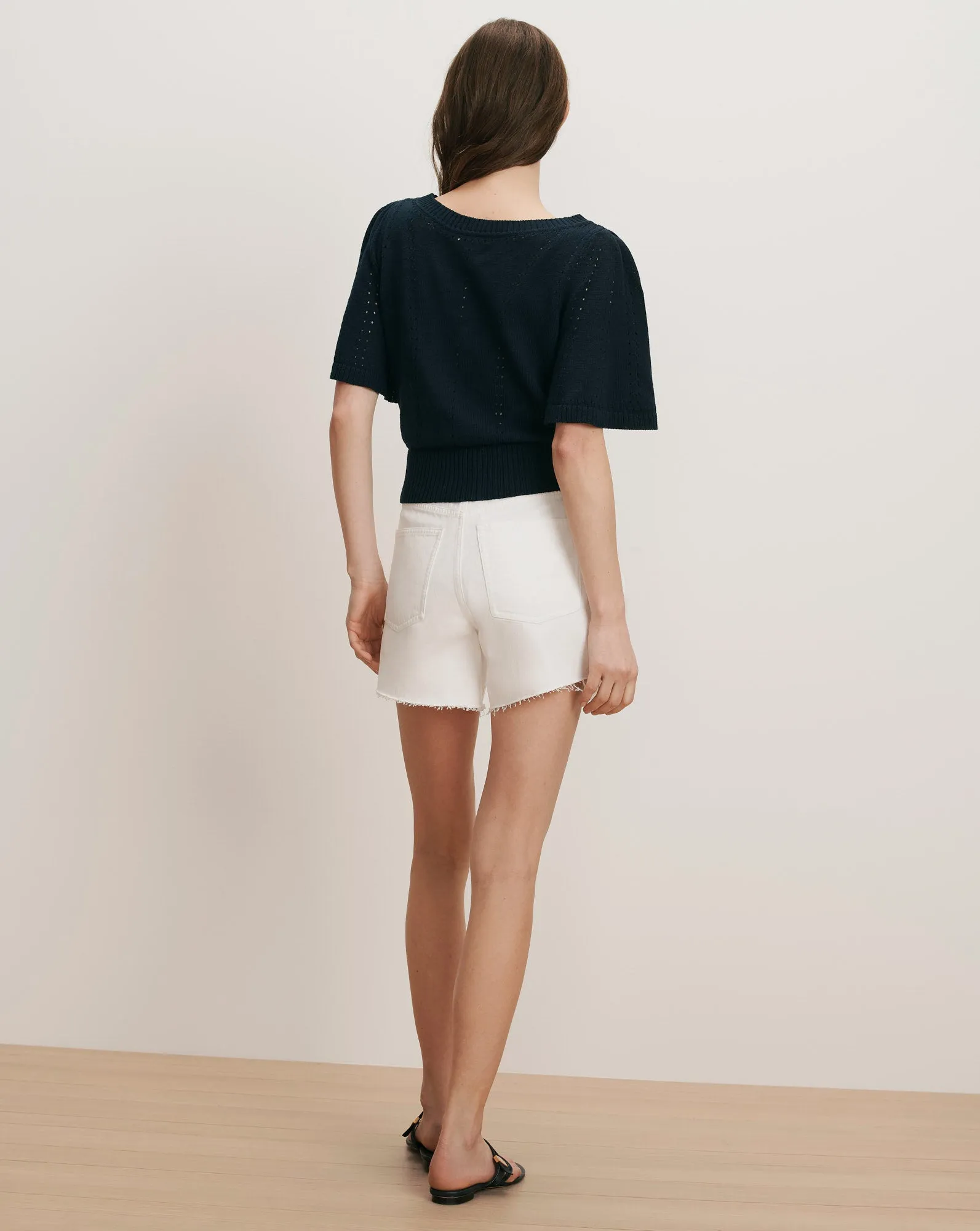 Rhennan Pointelle Knit Top sold by Veronica Beard product image thumbnail 4