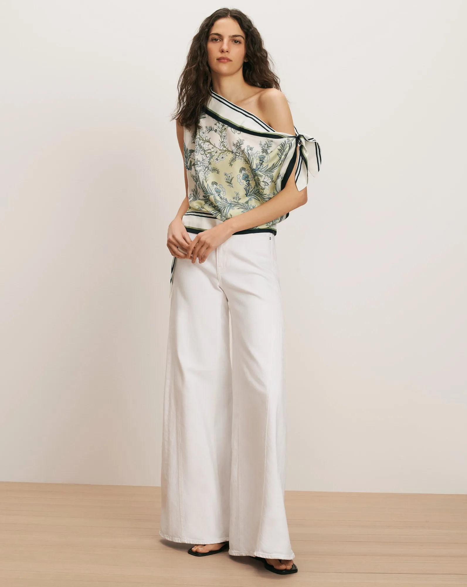 Tari One-Shoulder Blouse sold by Veronica Beard product image thumbnail 2