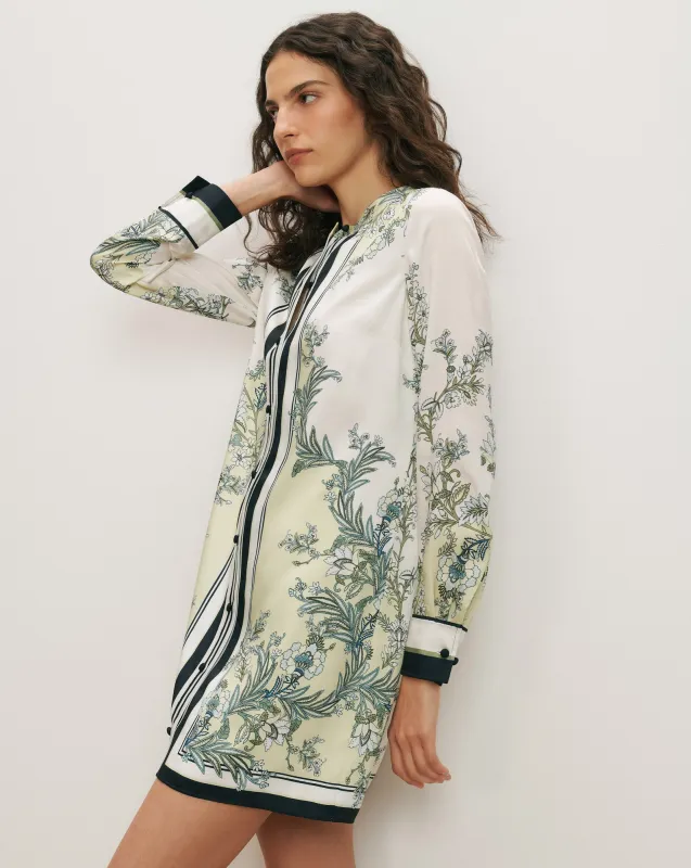 Carstowe Scarf-Print Mini Dress sold by Veronica Beard